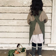 Load image into Gallery viewer, Linen Apron Kids - Khaki