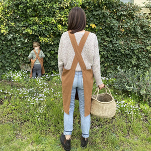 Linen Apron Adult - Rust